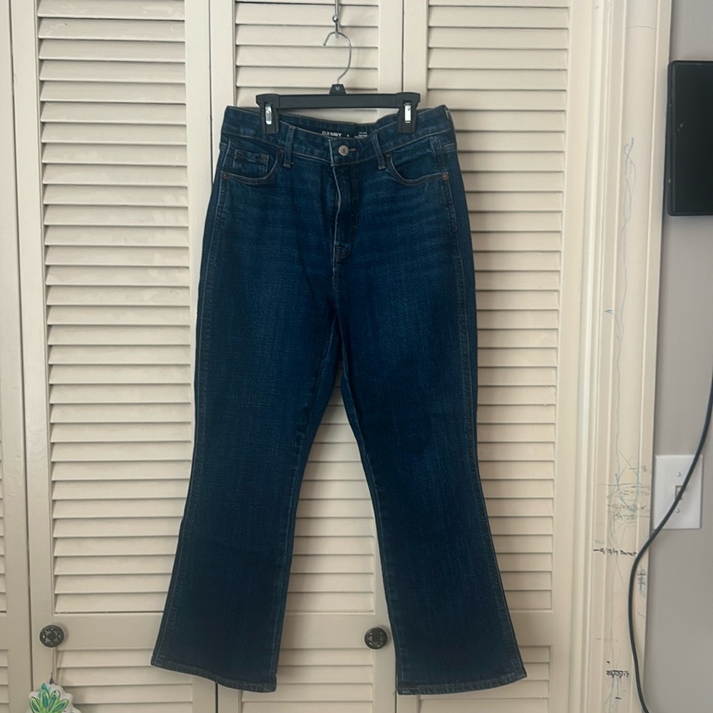 Sz 6 Old Navy High Rise Vintage Cropped Jeans